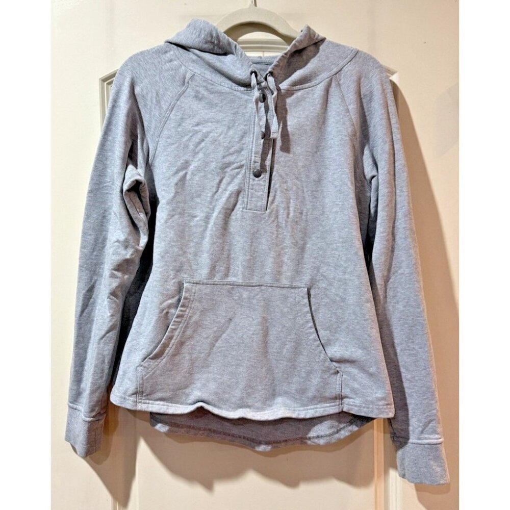 Patagonia Ahnya Pullover Hoodie Women's Sz M 1/4 Snap Kangaroo Pocket #54702